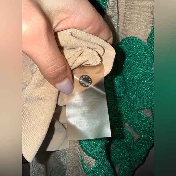 Anthropologie x Simon Miller Hibiscus Crochet Midi Dress Green Sz small - Picture 9 of 11